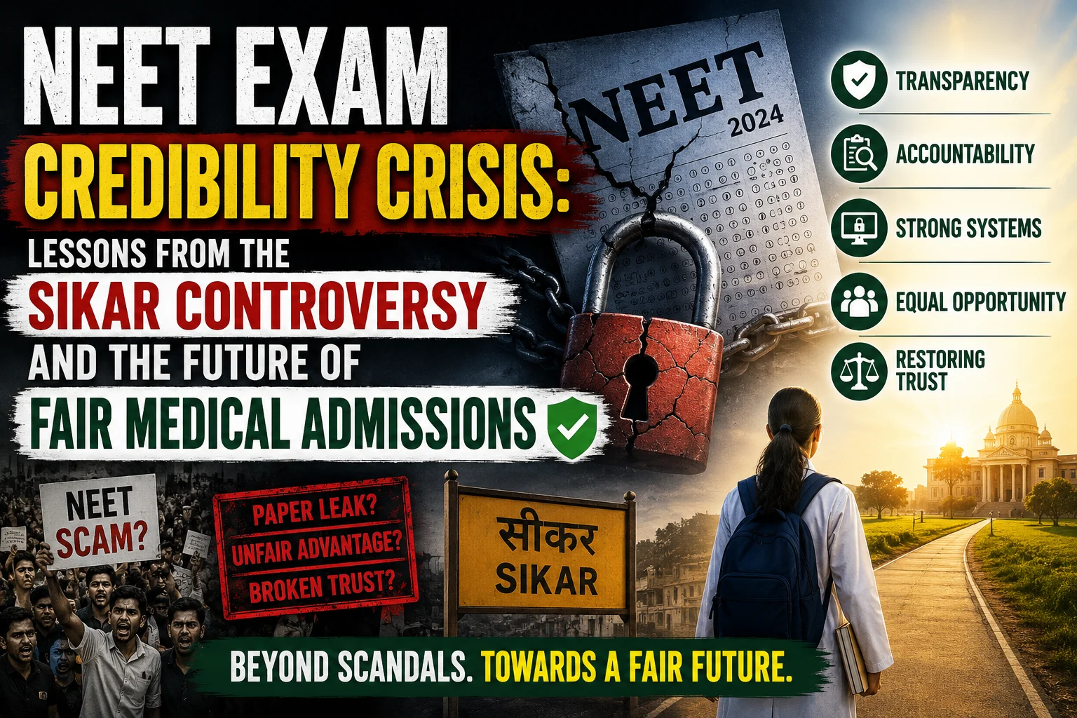 NEET Exam Credibility Crisis: Lessons from the Sikar Controversy and the Future of Fair Medical Admissions